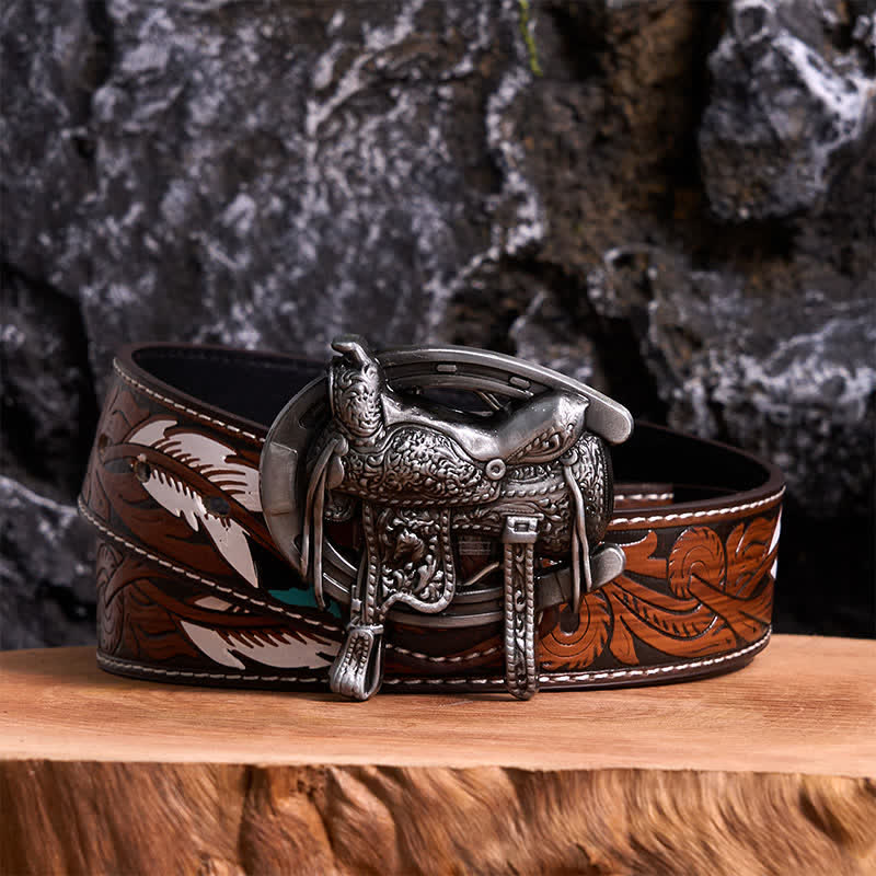 Pferdesport DIY Sattel Pferd Schuh Schnalle Ledergürtel