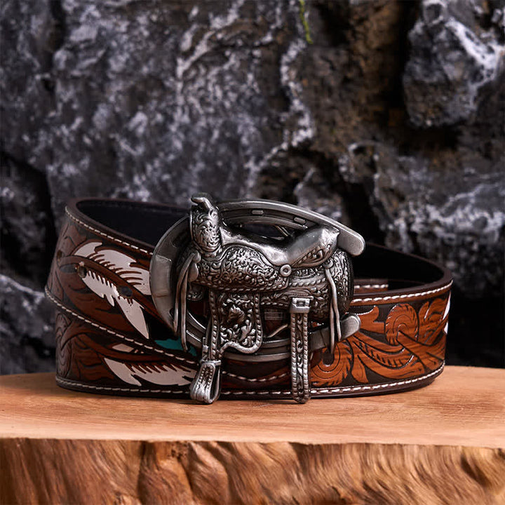 Pferdesport DIY Sattel Pferd Schuh Schnalle Ledergürtel