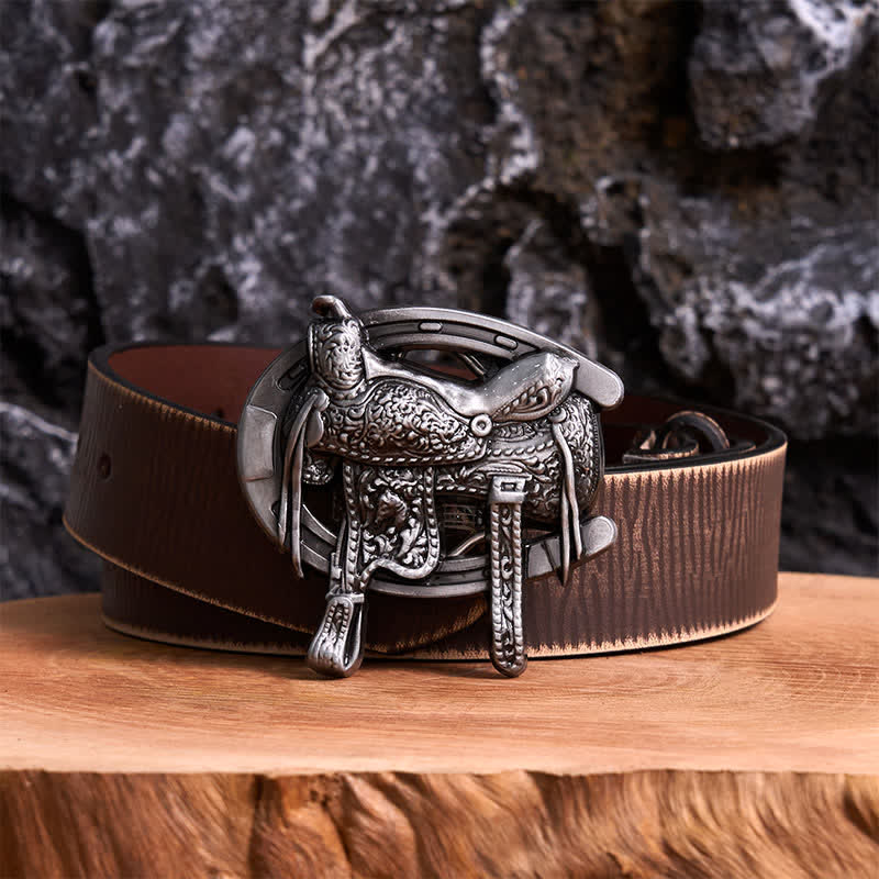 Pferdesport DIY Sattel Pferd Schuh Schnalle Ledergürtel