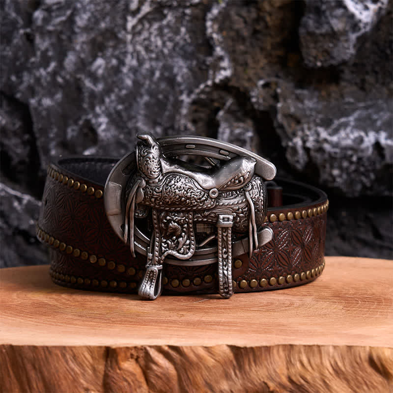 Pferdesport DIY Sattel Pferd Schuh Schnalle Ledergürtel