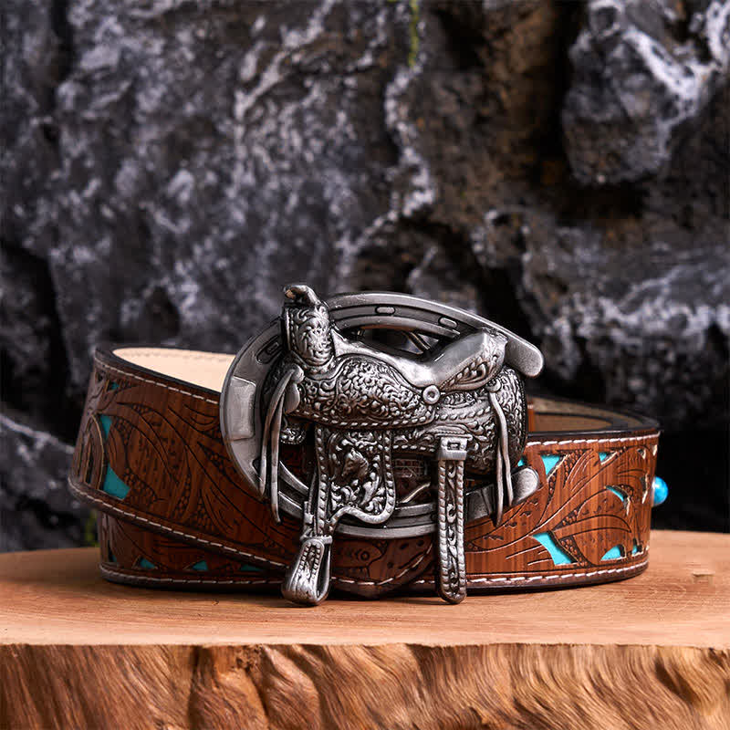 Pferdesport DIY Sattel Pferd Schuh Schnalle Ledergürtel