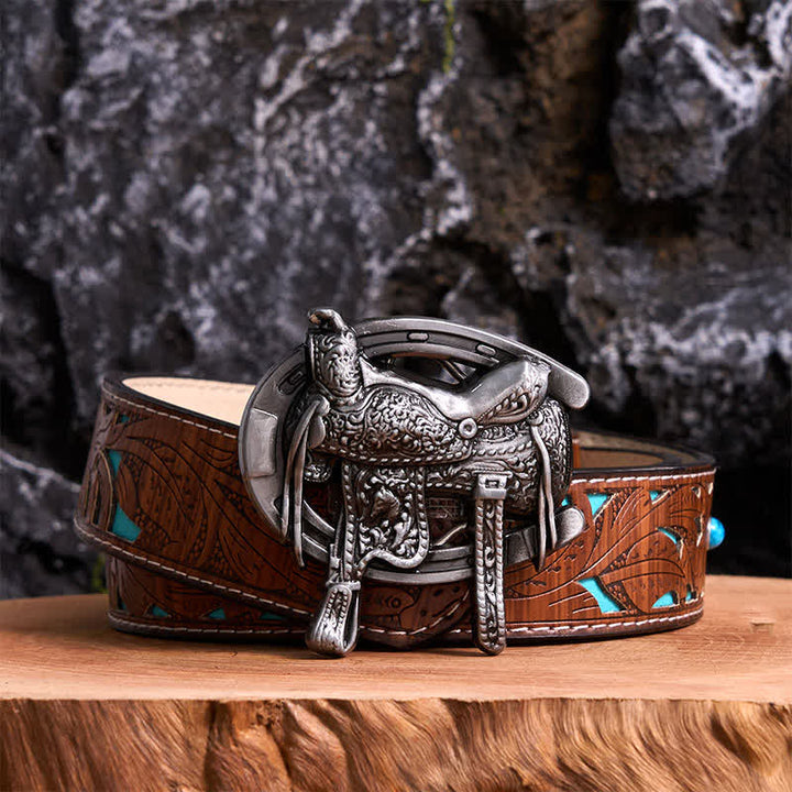 Pferdesport DIY Sattel Pferd Schuh Schnalle Ledergürtel