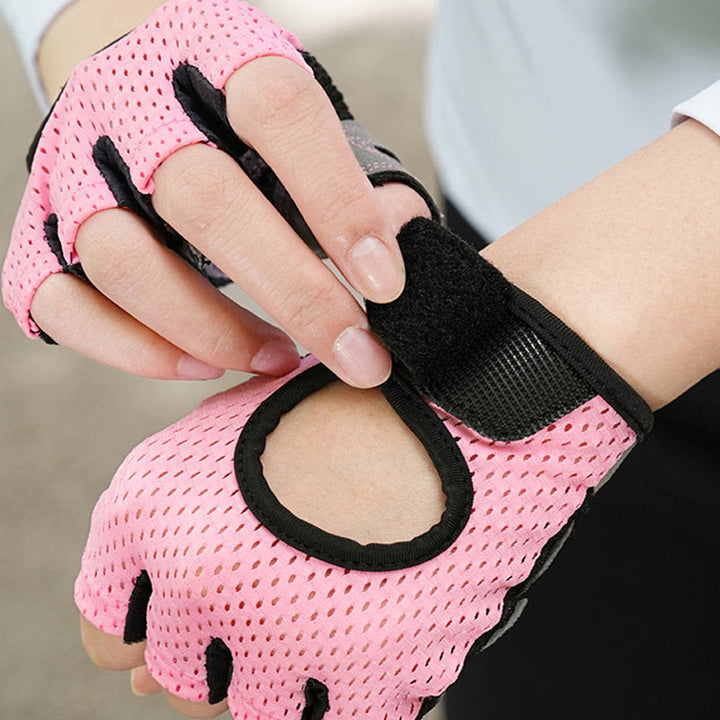 Atmungsaktive, leichte fingerlose Handschuhe zum Radfahren und Gewichtheben im Fitnessstudio