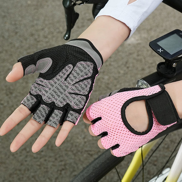 Atmungsaktive, leichte fingerlose Handschuhe zum Radfahren und Gewichtheben im Fitnessstudio