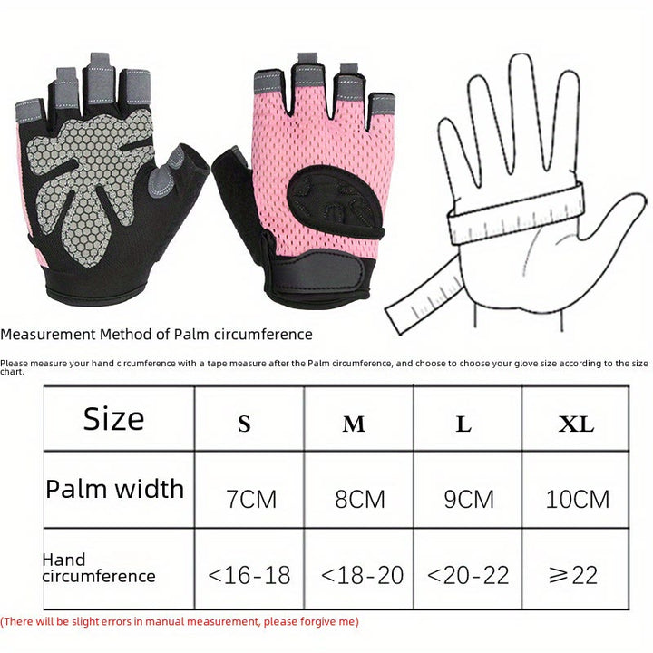 Atmungsaktive, leichte fingerlose Handschuhe zum Radfahren und Gewichtheben im Fitnessstudio