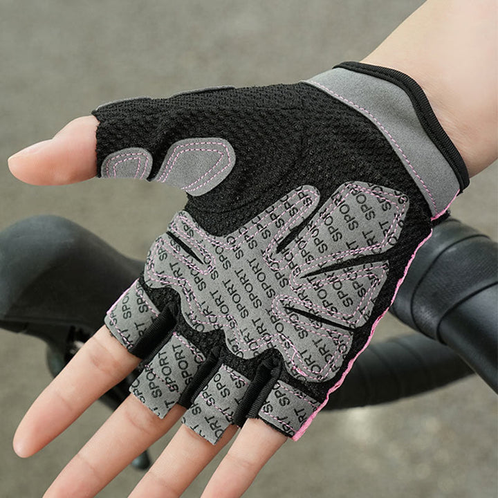 Atmungsaktive, leichte fingerlose Handschuhe zum Radfahren und Gewichtheben im Fitnessstudio