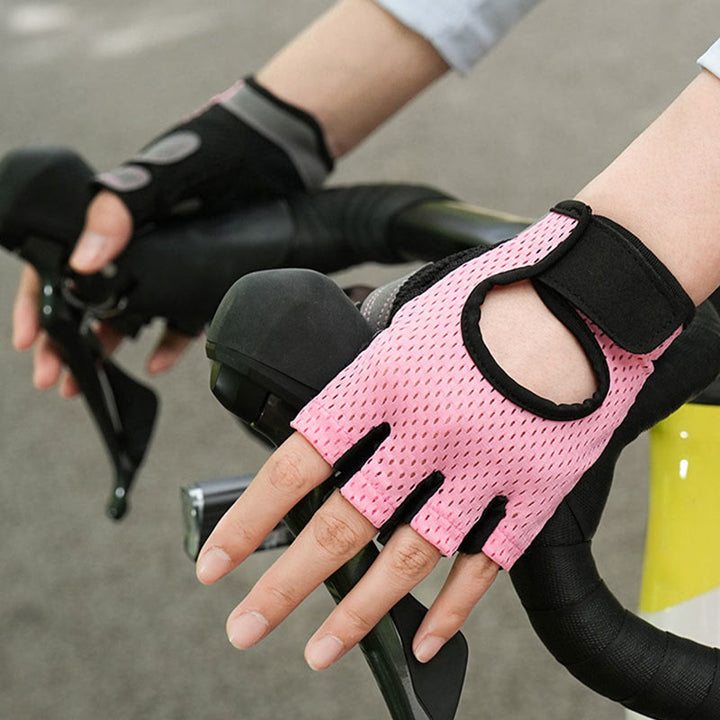 Atmungsaktive, leichte fingerlose Handschuhe zum Radfahren und Gewichtheben im Fitnessstudio