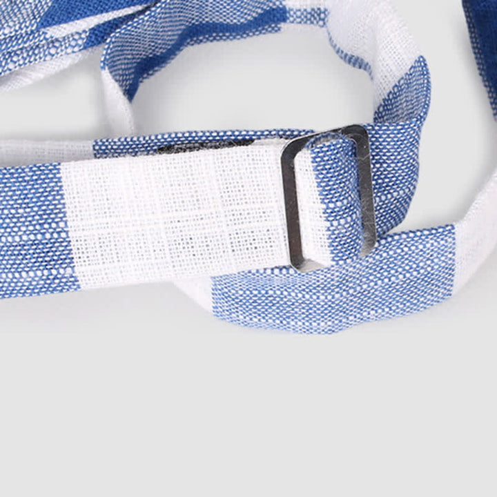 Lässige, klassische Herrenfliege aus Baumwolle mit Karomuster und Streifen