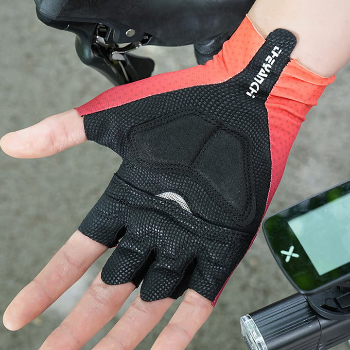 Sport-Radsport-Halbfinger-Anti-Rutsch-Eisseidenhandschuhe