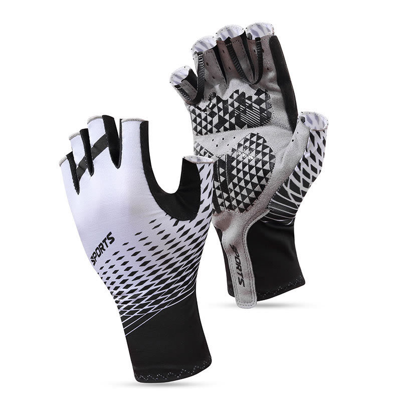Sportliche rutschfeste, atmungsaktive fingerlose Handschuhe