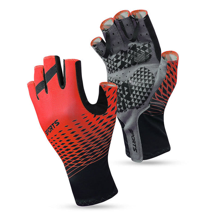 Sportliche rutschfeste, atmungsaktive fingerlose Handschuhe