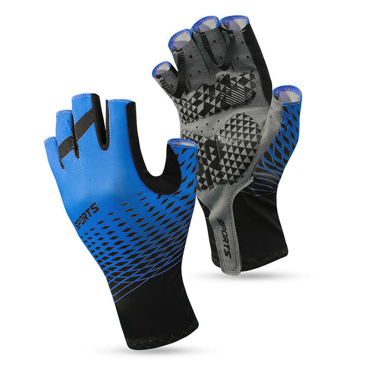 Sportliche rutschfeste, atmungsaktive fingerlose Handschuhe