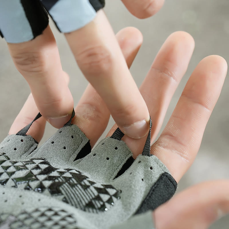 Sportliche rutschfeste, atmungsaktive fingerlose Handschuhe