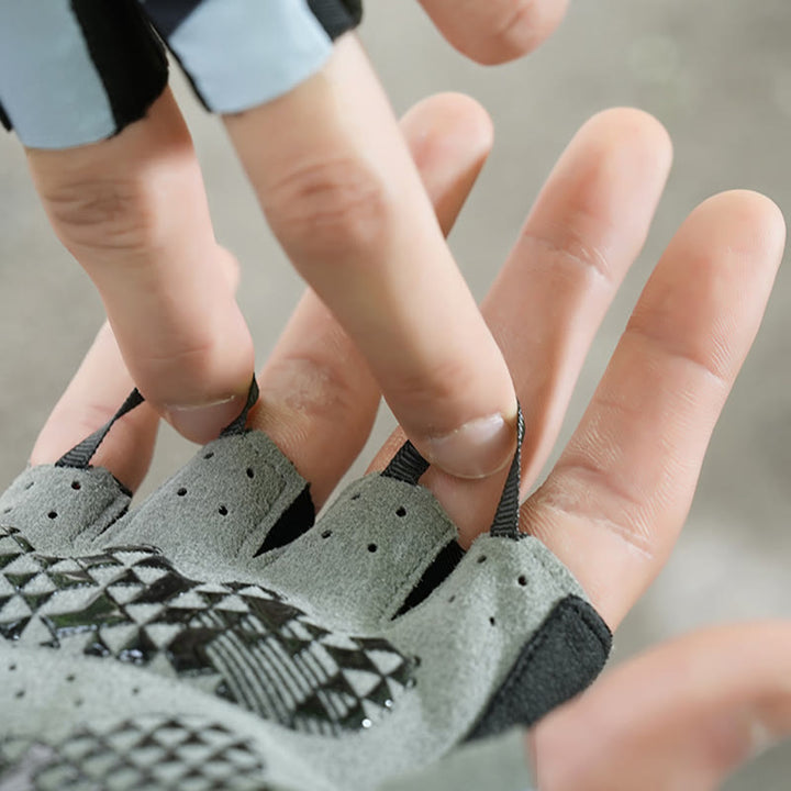 Sportliche rutschfeste, atmungsaktive fingerlose Handschuhe