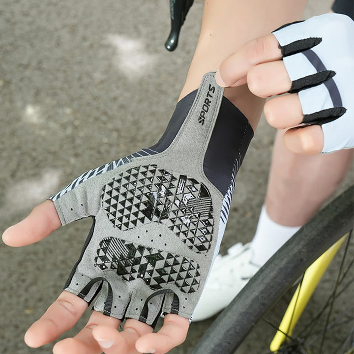 Sportliche rutschfeste, atmungsaktive fingerlose Handschuhe