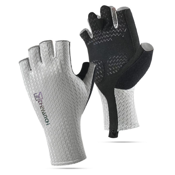 Rutschfeste, atmungsaktive fingerlose Handschuhe für Outdoor-Sport