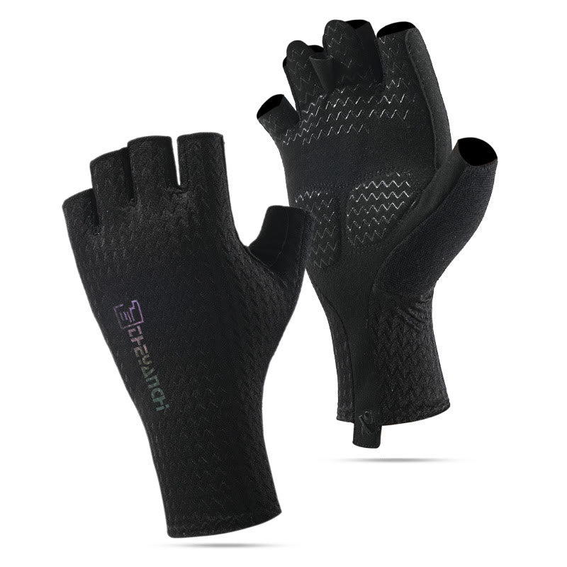Rutschfeste, atmungsaktive fingerlose Handschuhe für Outdoor-Sport