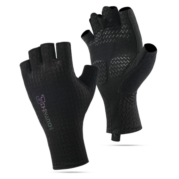 Rutschfeste, atmungsaktive fingerlose Handschuhe für Outdoor-Sport