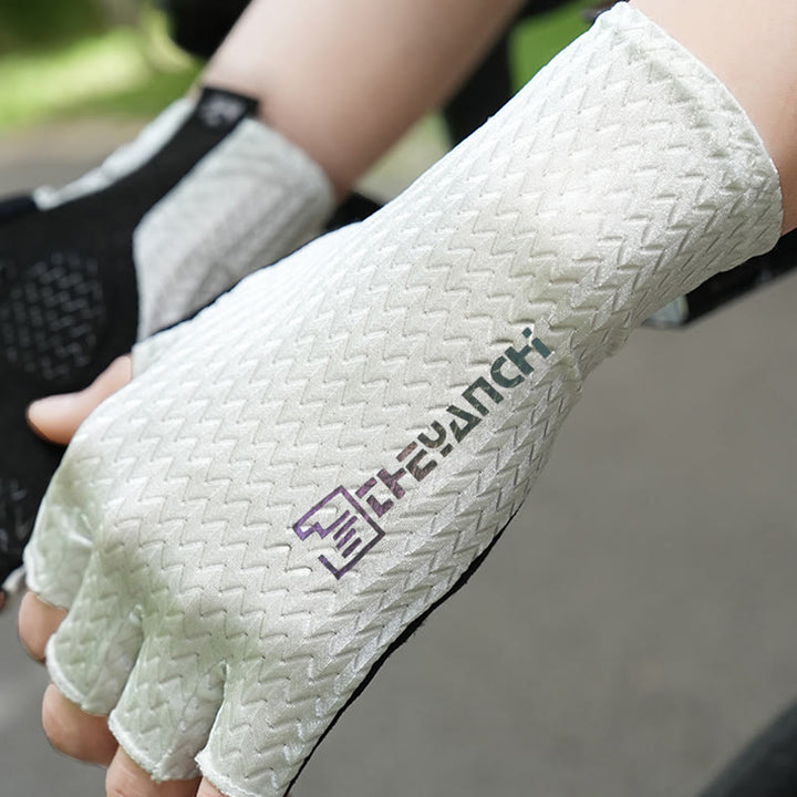 Rutschfeste, atmungsaktive fingerlose Handschuhe für Outdoor-Sport