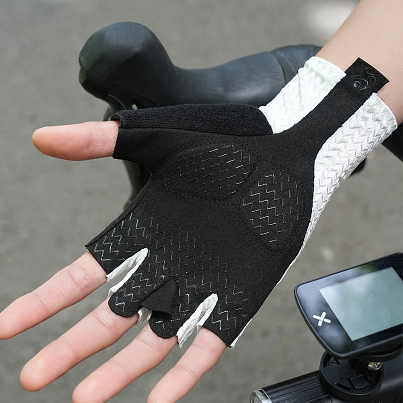 Rutschfeste, atmungsaktive fingerlose Handschuhe für Outdoor-Sport