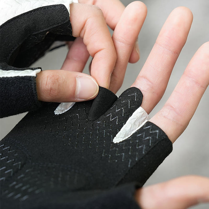 Rutschfeste, atmungsaktive fingerlose Handschuhe für Outdoor-Sport
