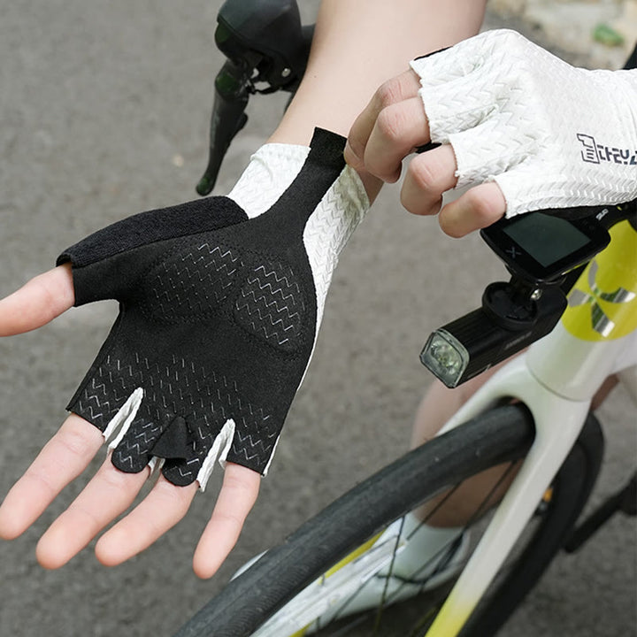 Rutschfeste, atmungsaktive fingerlose Handschuhe für Outdoor-Sport