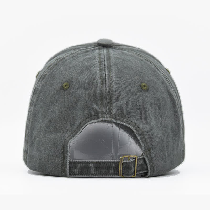 Vintage Street Style bestickte Bull Washed Baseballkappe