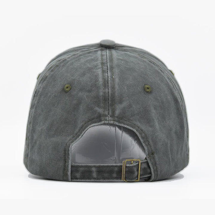 Vintage Street Style bestickte Bull Washed Baseballkappe