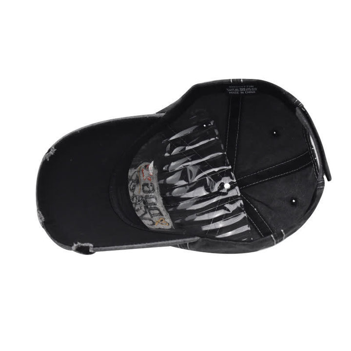 Dog Vibes Only – Bestickte, gewaschene Baseballkappe