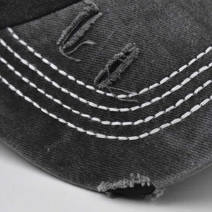 Dog Vibes Only – Bestickte, gewaschene Baseballkappe