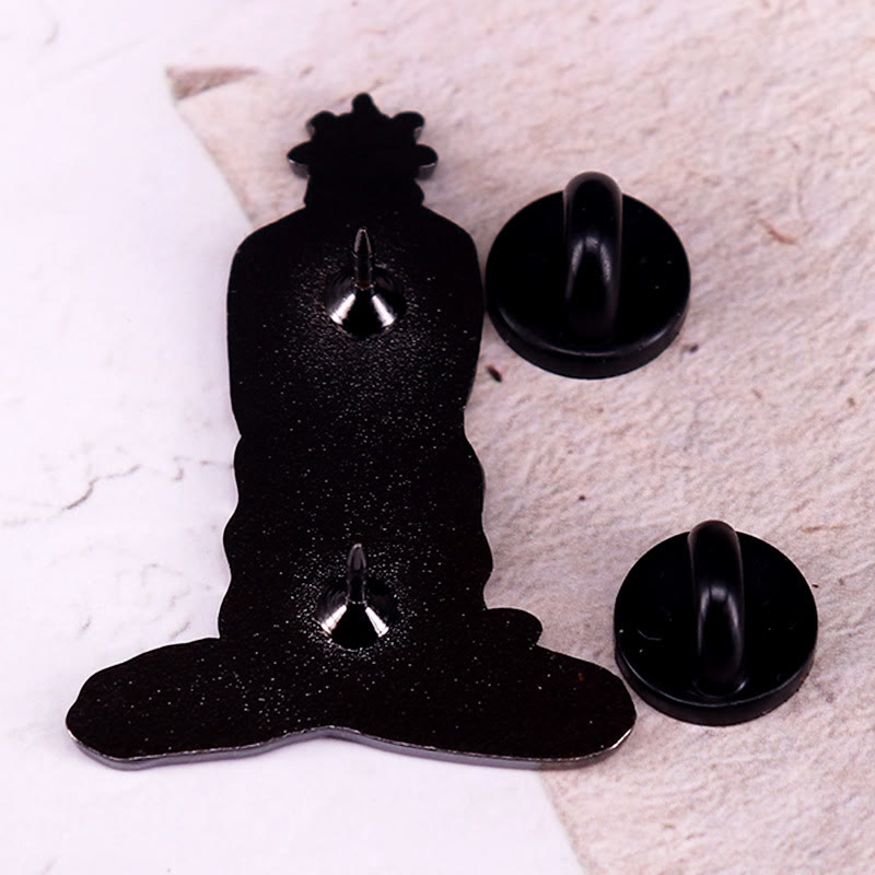 Emaille-Brosche „Die himmlische Göttin Sonne und Mond“ für Damen