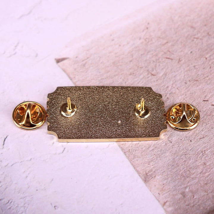 Read All Night Book Club Emaille-Brosche