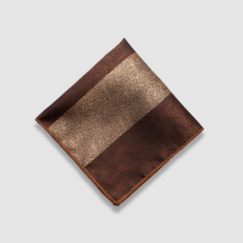 Einstecktuch für Herren mit kontrastierenden Farben und dicken Streifen