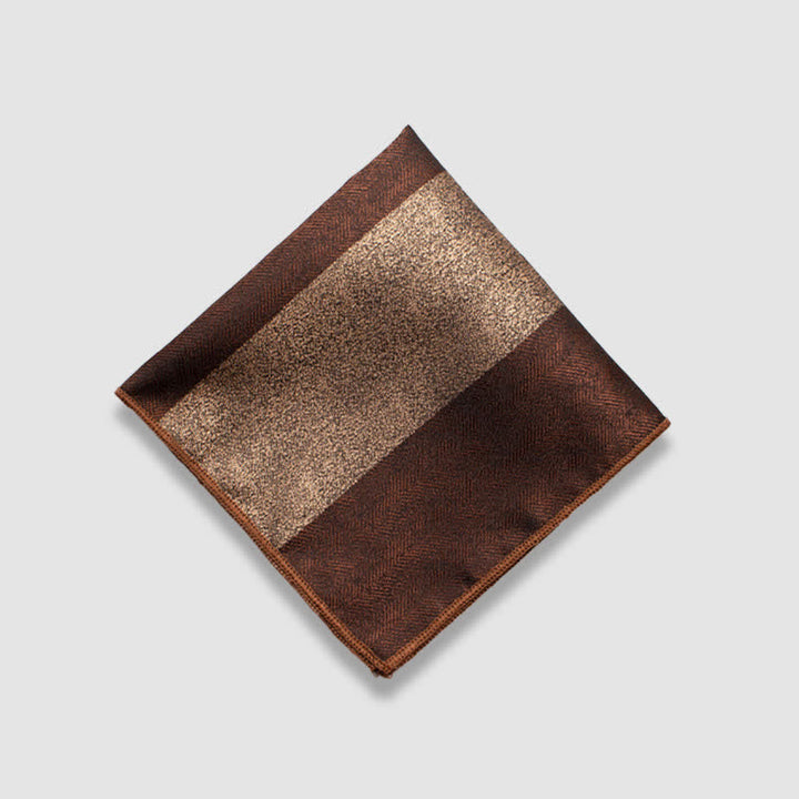 Einstecktuch für Herren mit kontrastierenden Farben und dicken Streifen