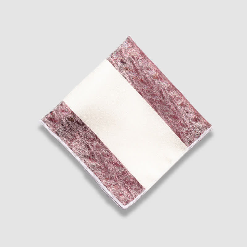 Einstecktuch für Herren mit kontrastierenden Farben und dicken Streifen