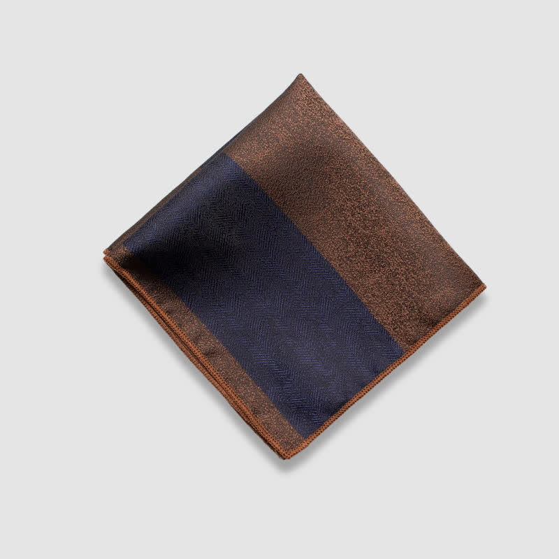 Einstecktuch für Herren mit kontrastierenden Farben und dicken Streifen