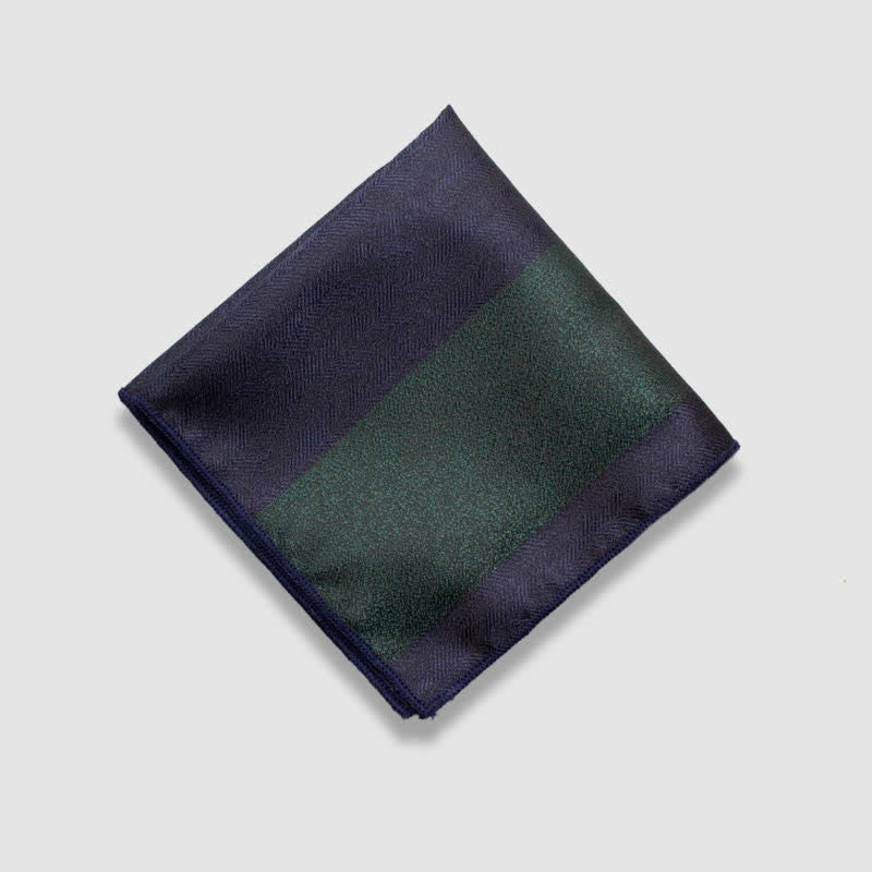 Einstecktuch für Herren mit kontrastierenden Farben und dicken Streifen