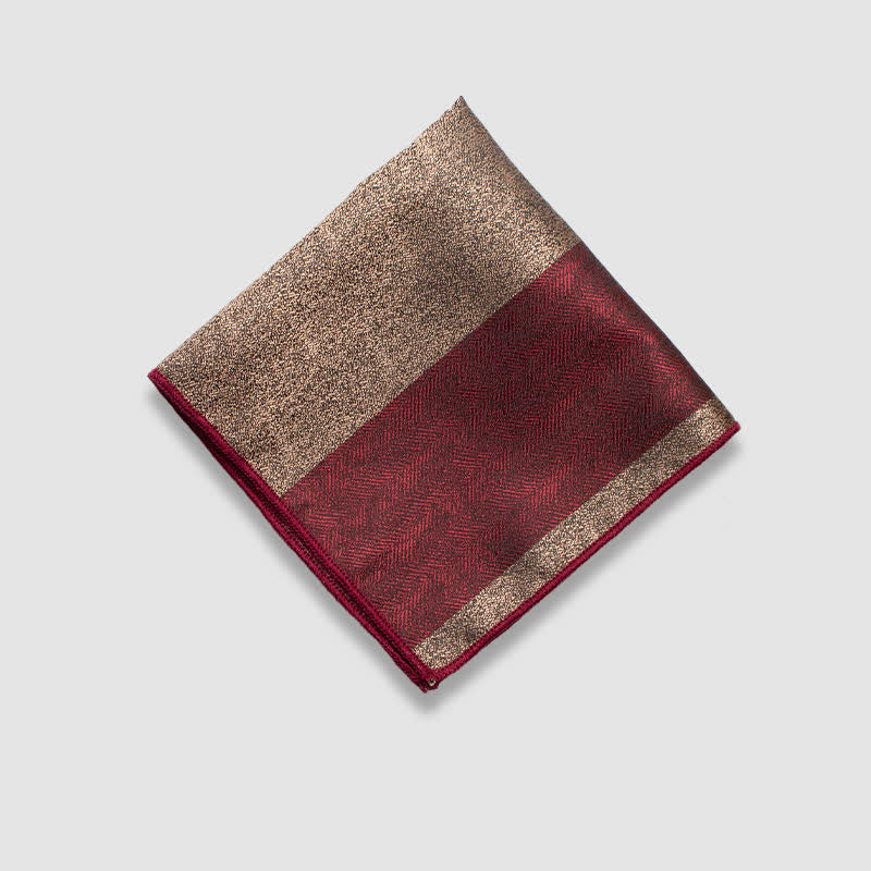 Einstecktuch für Herren mit kontrastierenden Farben und dicken Streifen