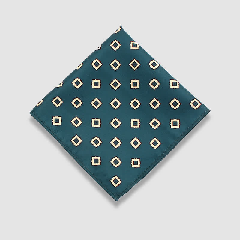 Herren Vintage Paisley Punkte Muster Business Einstecktuch