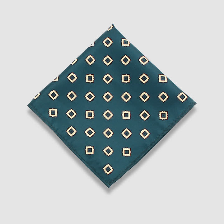 Herren Vintage Paisley Punkte Muster Business Einstecktuch