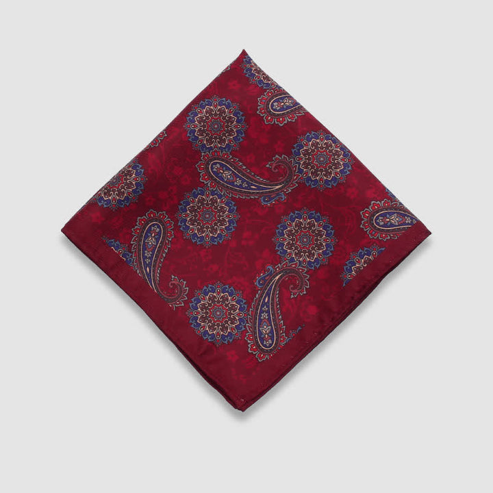 Herren Vintage Paisley Punkte Muster Business Einstecktuch