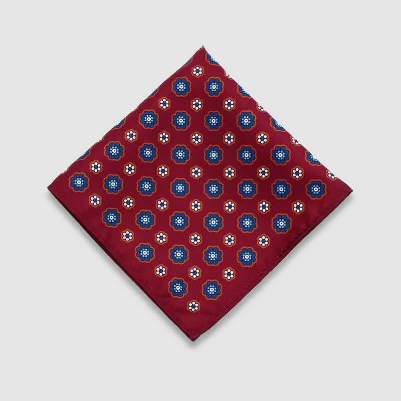 Herren Vintage Paisley Punkte Muster Business Einstecktuch