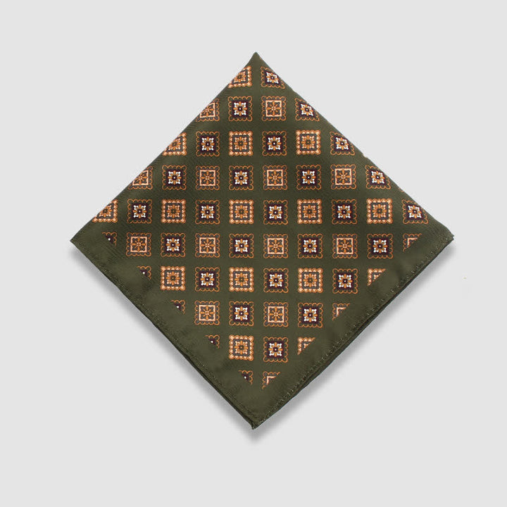 Herren Vintage Paisley Punkte Muster Business Einstecktuch