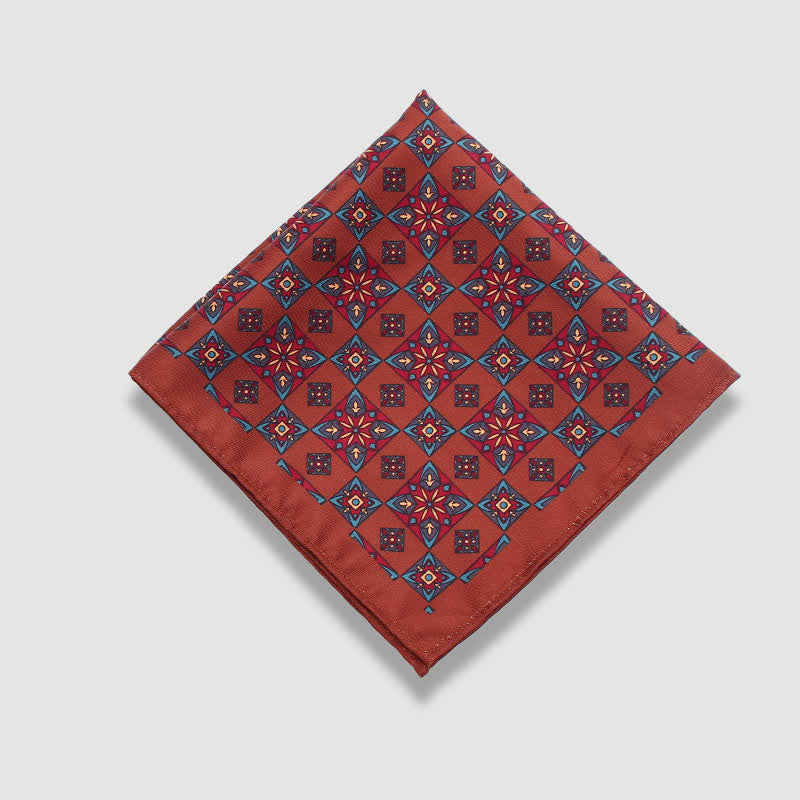 Herren Vintage Paisley Punkte Muster Business Einstecktuch