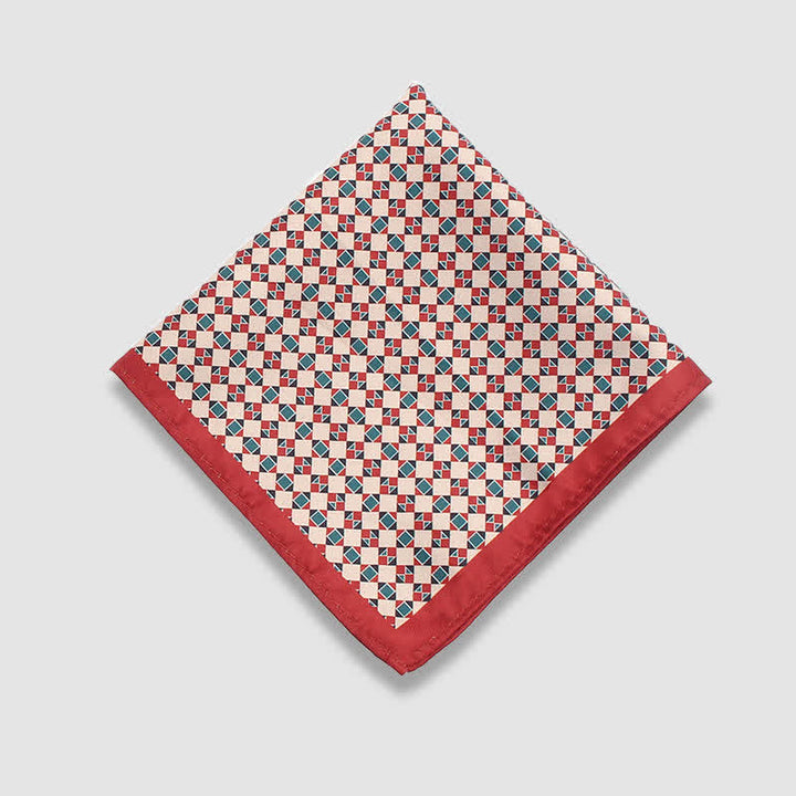 Herren Vintage Paisley Punkte Muster Business Einstecktuch