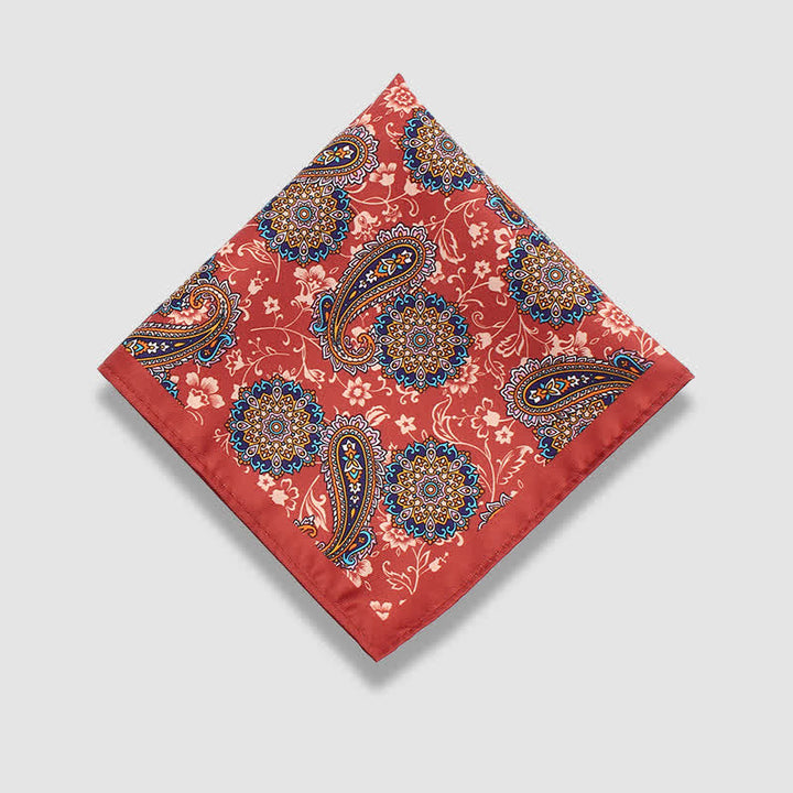 Herren Vintage Paisley Punkte Muster Business Einstecktuch