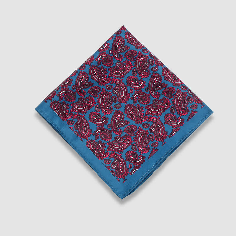 Herren Vintage Paisley Punkte Muster Business Einstecktuch