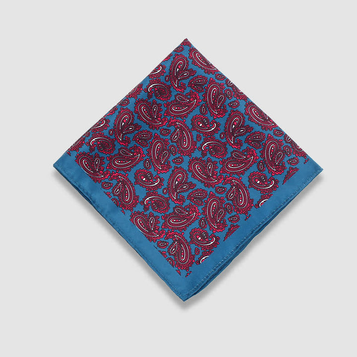 Herren Vintage Paisley Punkte Muster Business Einstecktuch
