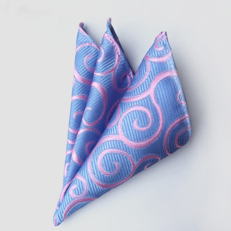 Buntes Einstecktuch für Herren mit Paisley-Blumen für die Hochzeit