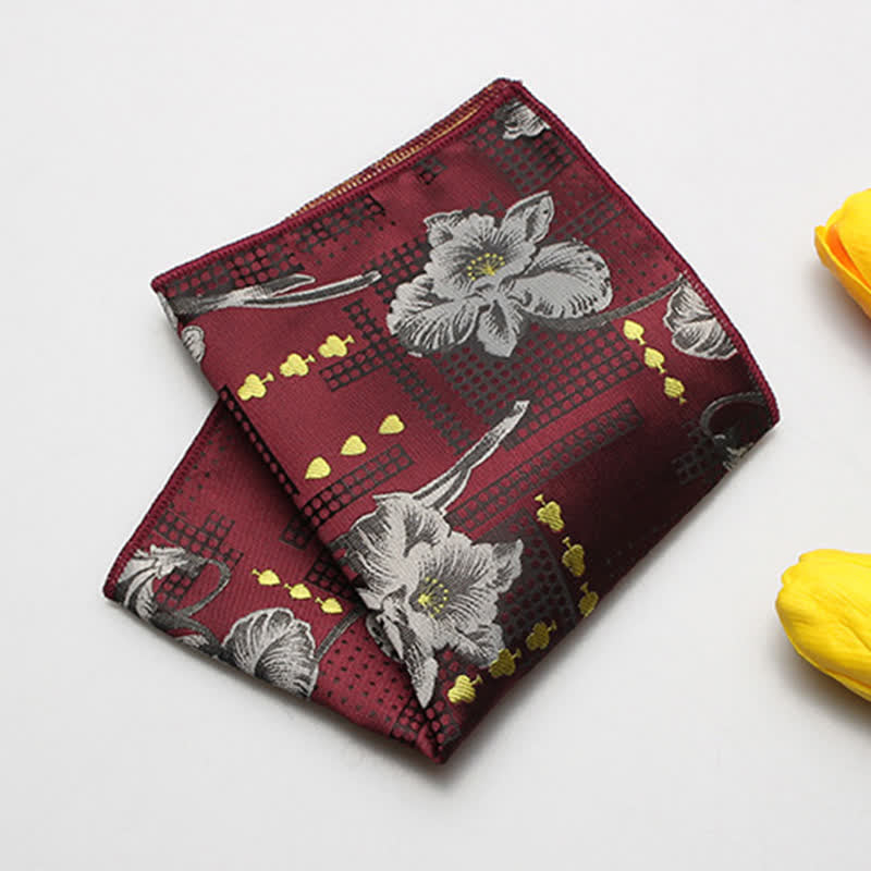 Einstecktuch für Herrenanzüge in verschiedenen Stilen